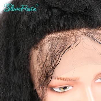 130% Gostoto Kinky Naravnost Remy Perujski Hair13x4 Čipke Spredaj Človeških Las Lasulje Za Black Ženske Pred Oskubljene Slove Rosa