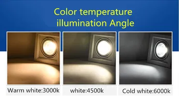 Zatemniti Led downlight svetlobe COB Strop Spot Luči 10w 20W 30W vgradne stropne Luči Razsvetljave v Zaprtih prostorih AC110V-220V