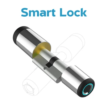Bluetooth Smart Zaklepanje Vrat Brezžične Elektronske Valj Bluetooth APP Biometričnih Fingerprinte Smart Lock Smart Home Security Lock