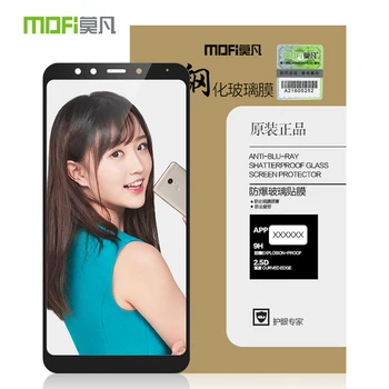 MOFi za Xiaomi Redmi 5 Plus steklo, kaljeno polno kritje screen protector za Redmi5 Plus steklo plus zaščitno folijo zaščita