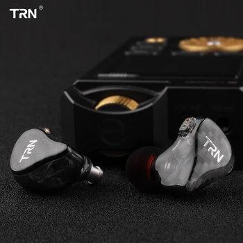 TRN H2 V Uho Slušalke Dynamic Drive Monitor Tekaški Športni Slušalka Bas HI-fi Slušalke IEM Snemljivo Držalo 2Pin po Meri Slušalke