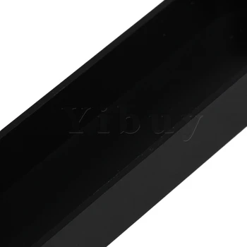 Yibuy črna Plastika Ne Luknjo Single Coil Pickup Kritje za Električno Kitaro Komplet 30