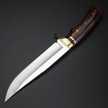 Zunanji nož fiksno rezilo noža 7CR17MOV jekla kampiranje lovski nož naravnost nož self-defense kratek nož