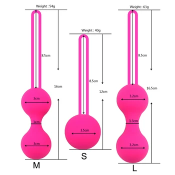 Varno Silikonski Smart Žogo Keglove Žogo Ben Wa Žogo Vagina Zaostritev Uresničevanje Pralni Vaginalne Gejša Žogo Sex Igrače za Ženske