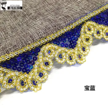 Čipke trim Zlato vinage vezenje pletenic čipke tkanine Trim čipke traku ročno vrečko lepilni trak šivanje DIY
