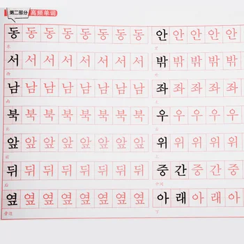 Quaderno Standard Korejski Ročno Pisanje Post Prvi Koraki Besedo Prilepi Rokopis Kopijo Pisanja Knjige Libros