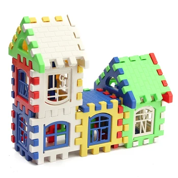24PCS Otrok bloki iz plastičnih pismo gradnikov hiše igrača za otroke, igrače otrok educiational igrače