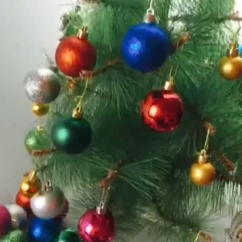12pcs Zelena Božič Žogo Okraski Visi Bleščice Božično Drevo Žogo za Dom Trgovina Počitnice Božič