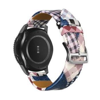 22 mm usnjeni trak za Samsung galaxy watch 46mm prestavi S3 Meje huawei watch gt 2 band amazfit GTR 47mm zapestnica Dodatki