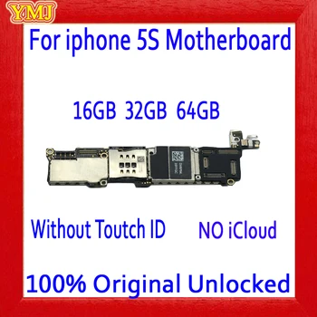 16gb / 32gb / 64gb za iphone 5S Matično ploščo, Original odklenjena za iphone 5S Mainboard brez Dotik ID za Brezplačna Dostava