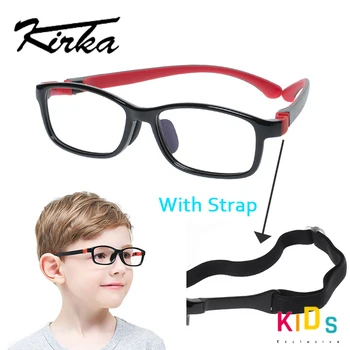 Kirka Optični Otrok Očal Okvir TR90 Otroci Silikona Očala Trak Eyeglass Okvirji Otrok Prilagodljiv Očala Fantje Kratkovidnost
