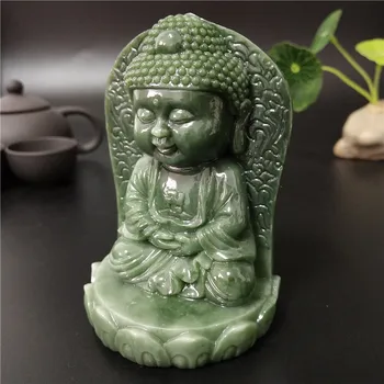 Meditacija Kip Bude, umetnih Jade Kamen Tathagata Menih Figurice Dekorativno Kiparstvo Vrt Buda Kipi Za Dom Dekor