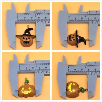100 kozarcev Nova Halloween Sluzi Polnila čarobne gumbe za Sluzi Polnila Miniaturni Smolo Otroci Polimer Plastelinom Darilo DIY Dekoracijo