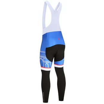 2019 DE FRANCE zimske kolesarske hlače MTB Ropa Ciclismo mens toplotne runo 9D pad kolesarske hlače, kombinezoni, spodnji Culotte