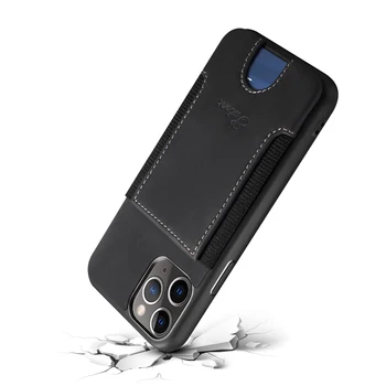 Natančno Izrezanka Najboljše Kakovosti Usnja Telefon Vrečko za Iphone Mini 12 11 Pro Max Anti-slip Kartico Žep Opremljena Primere,