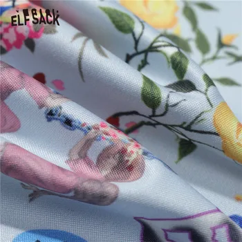 ELFSACK Zebra Prugasta Priložnostne Slim T-Majice Ženske Oblačila,2021 Zimske ELF Poln Rokav korejske Ženske,Osnovni Dnevni Grafični Vrhovi