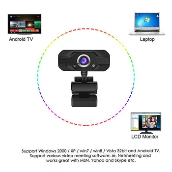 Srečanje kamera HD 1080P Webcam PC Mini USB 2.0 Spletna Kamera Z Mikrofonom USB Računalnik, Kamera Za Webcam Live Streaming 1080P