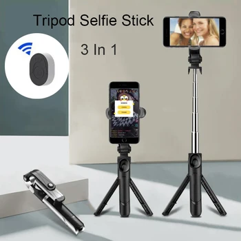 1pc Novo Selfie Palico stojalo Bluetooth, Oddaljeno 3-v-1 Integrirani Self-timer Stojalo Nosilec za Telefon