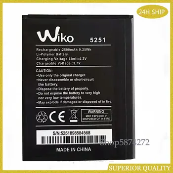 2600mAh 5251 baterija za WIKO Celuloza 4G 5251 Mobilnega telefona baterije