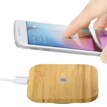 Prenosni Qi Brezžični Polnilnik BMS Slim Lesa Polnjenje Tipke Za Apple iPhone 8 Plus Telefon Xiaomi Polnilec Za Samsung S6 S7 S8 S9