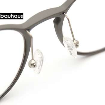 Bauhaus Očal Okvir Ženske in moški Recept Očala Modni Oblikovalec ultem Krog Očala za Kratkovidnost Očala