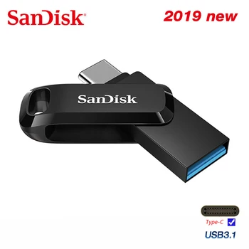 Sandisk Ultra Dual OTG USB Flash Drive SDDDC3 Tip-C 64GB 128GB 32GB Palico USB3.1 Pen Drive Za Pametni Telefon Pendrive Shranjevanje