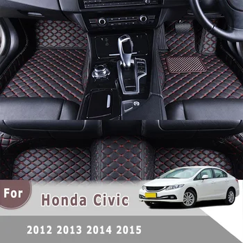 RHD Preproge Za Honda Civic 2013 2012 Avto predpražnike Auto Notranja Oprema po Meri Usnje Avtomobile Odeje