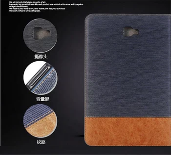 VROČE! Novo Flip PU usnjena torbica Za Samsung Galaxy Tab A6 10.1 2016 T585 T580 T580N tablet stojalo Pokrov