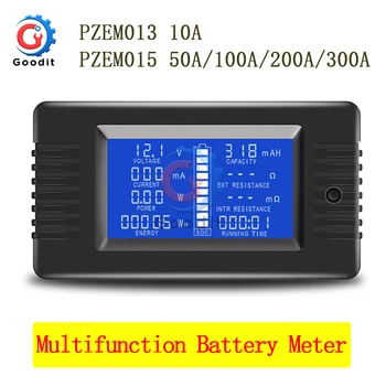 PZEM DC 0-200V 300A Večfunkcijsko Voltmeter Ampermeter Akumulator Tester Zmogljivost, odpornost električna Napetost Meter zaslon