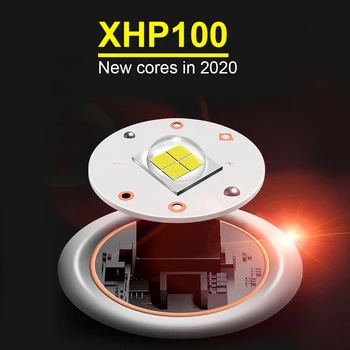 XHP100 LED Žaromet Smerniki 18650 Glavo Svetilka USB Polnilna svetilka fead baklo XHP90 xhp70 Visoko Zmogljiva Svetilka