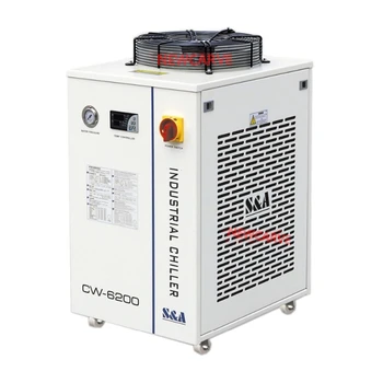 Industrijske Vode Kul Chiller S&A CW6000 3000W Zmogljivosti Za CO2 Laser Pralni Hlajenje 300W CO2 Laser Cev NEWCARVE