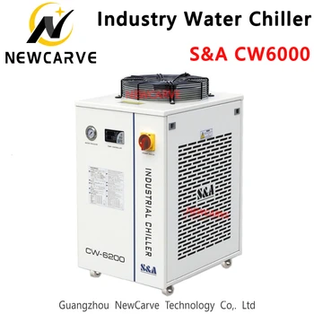 Industrijske Vode Kul Chiller S&A CW6000 3000W Zmogljivosti Za CO2 Laser Pralni Hlajenje 300W CO2 Laser Cev NEWCARVE