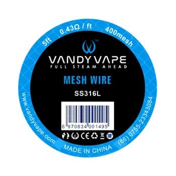 Prvotni 5/30FT Vandy Vape Očesa Žice KA1 80mesh / Ni80 100 SS316L 150 200mesh Navitje Žice Za E-Cigarete Očesa RDA RTA Razpršilo