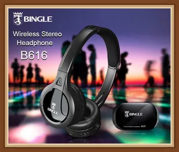 Bingle B616 Večfunkcijsko stereo z Mikrofonom Radia FM za MP3, PC Audio Slušalke brezžične slušalke za TV