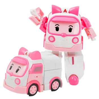 6pcs/Set Robocar Poli Igrača Preoblikovanje Robot Poli Amber Roy Avto Igrače Anime Akcijska Figura, Igrače Najboljših Darila Za Otroke