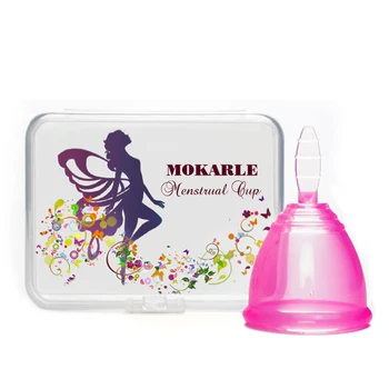 Menstrualne skodelice medicinskega silikona varnost obdobju skodelice za enkratno uporabo žensko higieno vagin nego korektor pričeti z škatla za shranjevanje