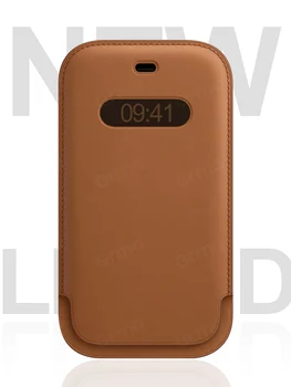 Luksuzni Pravega Usnja Rokav Za iPhone 12 Pro Max 12 mini Primeru Magnetni Mag Kartico sim Denarnice Žep Varen zaščitni Pokrov