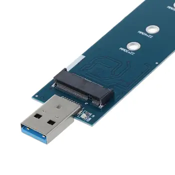 M. 2 na USB Adapter B Tipko M. 2 SSD Adapter USB 3.0, da 2280 M2 SSD Disk Adapter Pretvornik SSD Card Reader