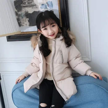 Otrok Navzdol Jakno 2020 Nove Zimske Sredine Dolžina Zgosti Otroci Oblačila Fantje in Dekleta Outwear Navaden korejski Modni Stil Coats
