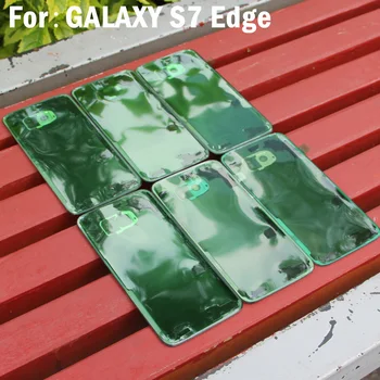 Samsung Original Zadnji pokrov steklen Pokrov Za Samsung GALAXY S7 Rob G9350 S7 G9300 G9308 Zadaj Stanovanj Zaščitni Pokrov