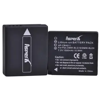 2Pcs DMW-BLG10 DMW BLG10 BLG10e BLE9 Baterije + LED Vgrajen USB Dvojni Polnilec za Panasonic LUMIX GF5 GF6 GX7 LX100 GX80 GX85