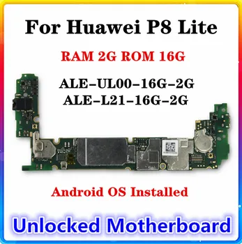 P8 ALE L21 UL00 16G Za Huawei P8 Lite Čisto Originalne matične plošče 16GB ROM Mainboard Android OS Logiko Odbor S Polno Čip