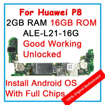 P8 ALE L21 UL00 16G Za Huawei P8 Lite Čisto Originalne matične plošče 16GB ROM Mainboard Android OS Logiko Odbor S Polno Čip