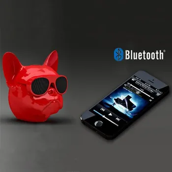 Nov prenosni Aero bika pes Buldog Bluetooth 4.1 brezžične stereo zvočnik subwoofer zvočnik je združljiv TF kartica