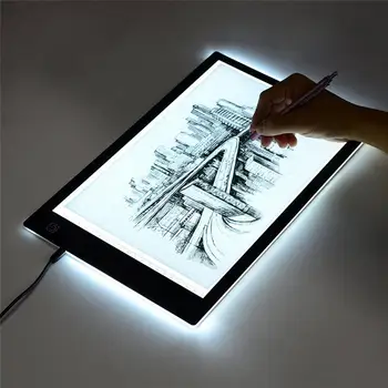 Wrumava A4 Ultra-tanek LED Luči Polje Sledilnega USB Napajalni Kabel možnost zatemnitve Osvetlitve LED Artcraft Iskanje Svetlobe Tipke za Umetnika Risanje