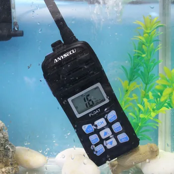 ANYSECU VHF Morskih Radijske IC-H25 IP67 Nepremočljiva Mednarodno Vreme Kanal kanal Float Walkie Talkie Auto scan 2 način Radio