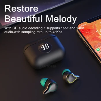 2020 Mini Res Brezžične Slušalke Bluetooth 5.0 Slušalke HD Stereo šumov Iger na srečo Športne Slušalke Za iphone xiaomi