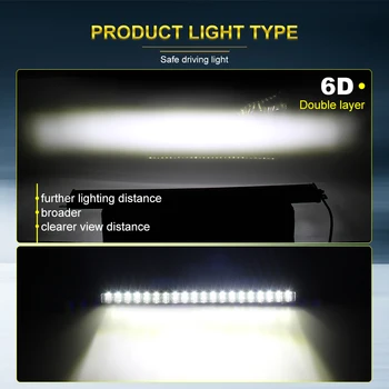 CO SVETLOBO Super Slim 6D LED delovna Lučka Off-Road 22