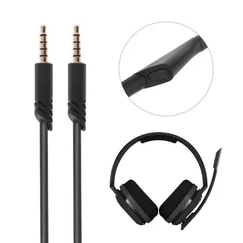 Nadomesti Audio Slušalke Kabel z Gumb Mute Funkcija za Astro A10 A40 G233 Gaming Slušalke Pribor