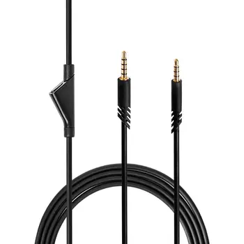 Nadomesti Audio Slušalke Kabel z Gumb Mute Funkcija za Astro A10 A40 G233 Gaming Slušalke Pribor